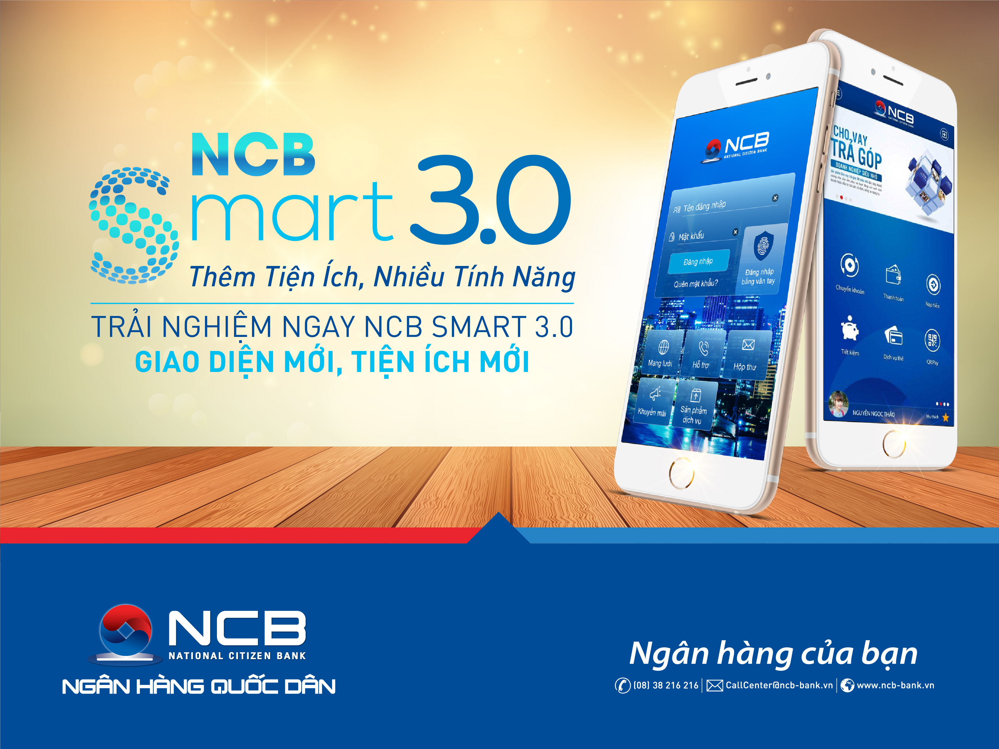 NCB SMART 3.0 MỞ TÀI KHOẢN VÀ THANH TOÁN CÁC KHOẢN VAY TRỰC TUYẾN