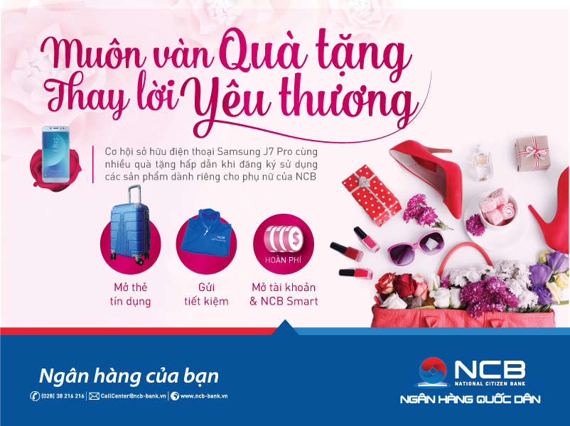 NCB – RA MẮT CÁC SẢN PHẨM DÀNH CHO PHÁI ĐẸP