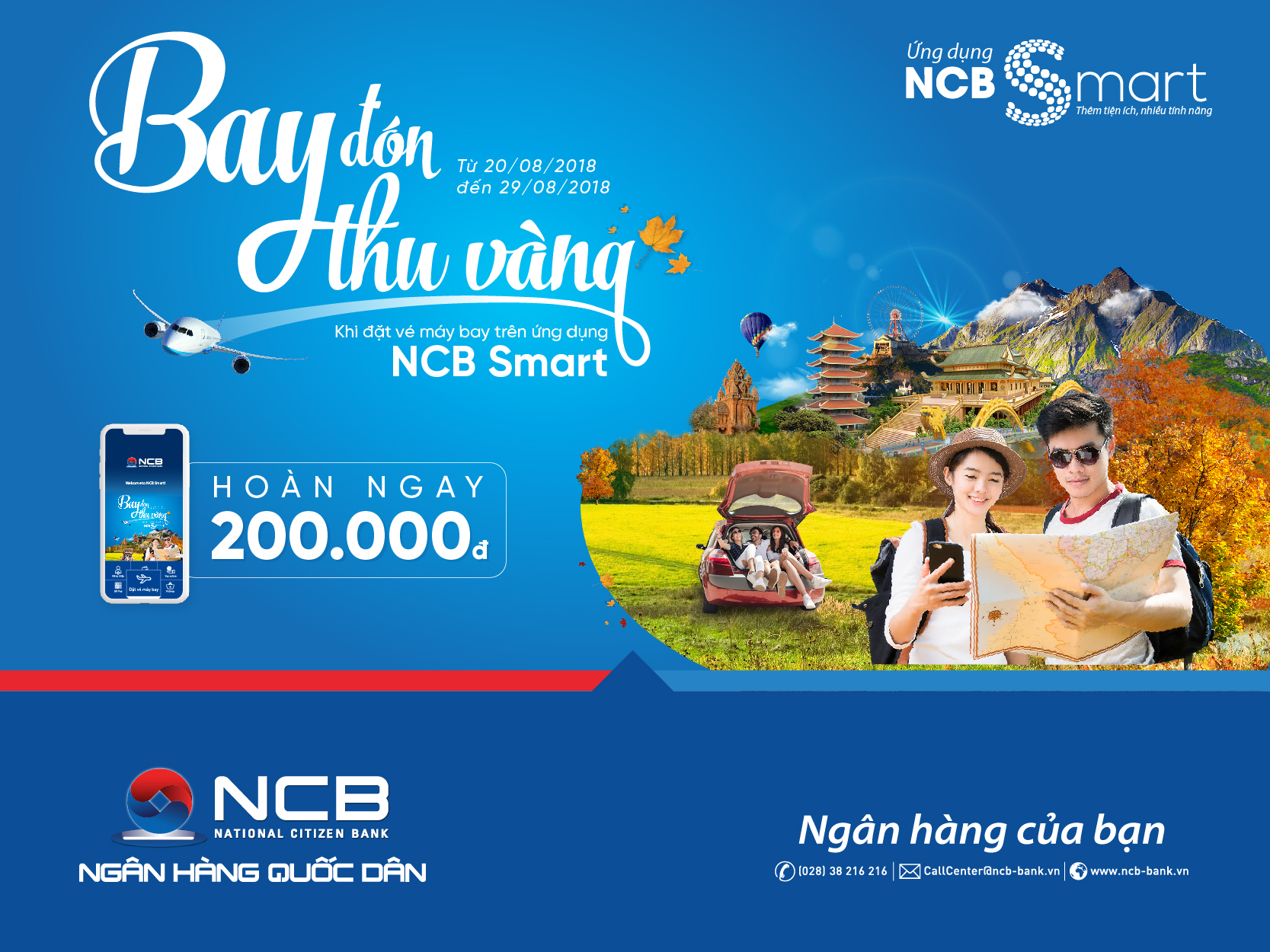 Bay đón thu vàng cùng NCB Smart