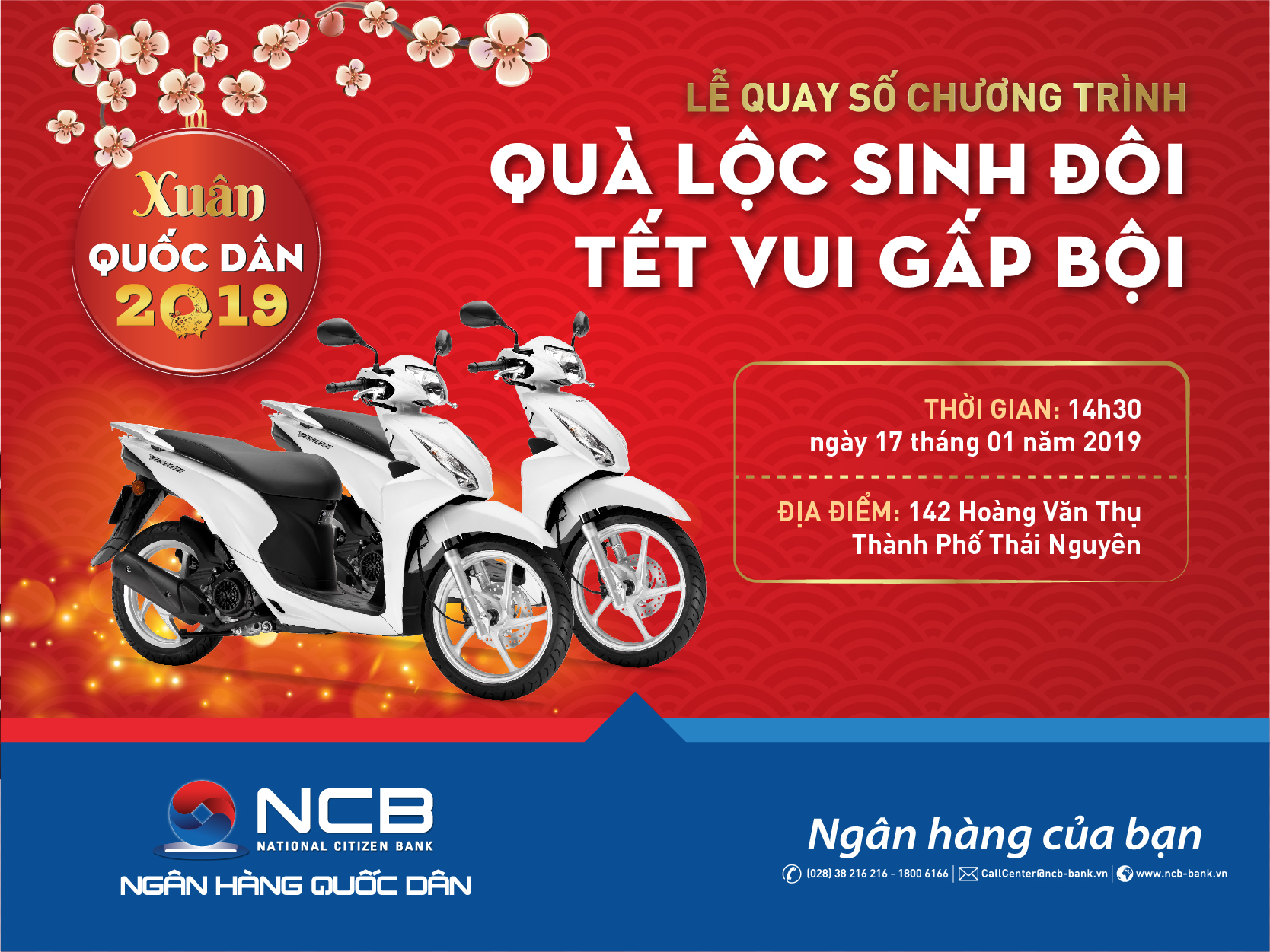 LỄ QUAY SỐ CHƯƠNG TRÌNH XUÂN QUỐC DÂN - QUÀ LỘC SINH ĐÔI - TẾT VUI GẤP BỘI