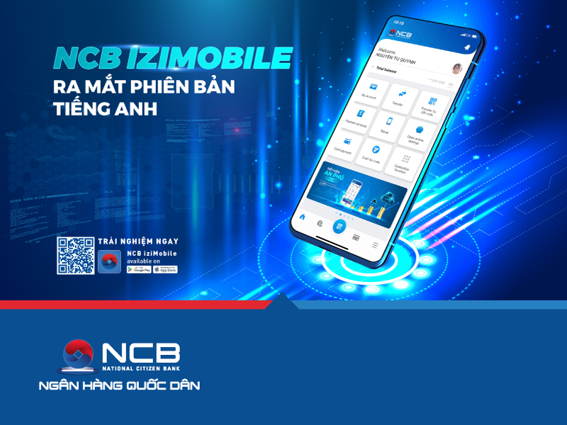 NCB IZIMOBILE RA MẮT PHIÊN BẢN TIẾNG ANH