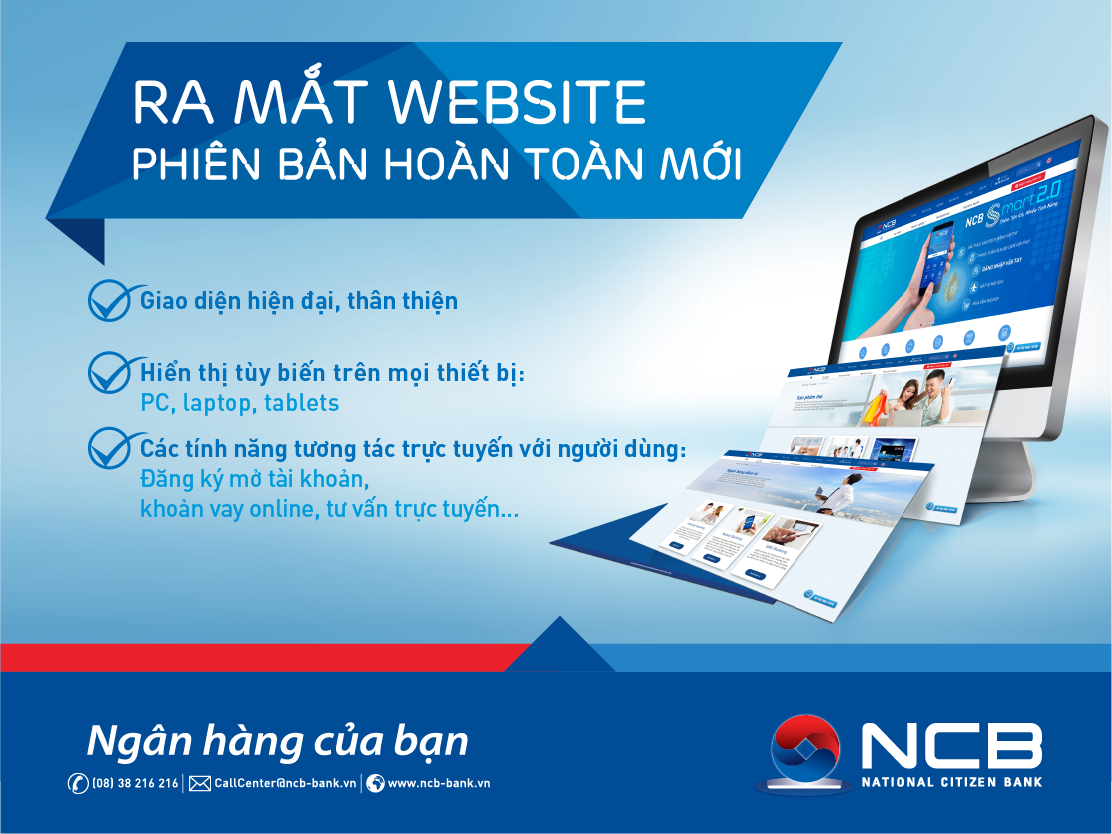 NCB RA MẮT WEBSITE PHIÊN BẢN MỚI