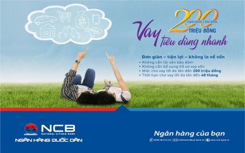 NCB ra mắt hai sản phẩm cho vay tiện lợi không TSĐB