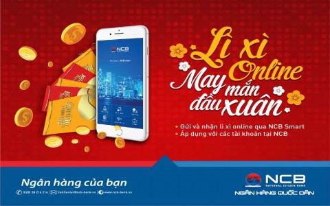 NCB Smart ra mắt tính năng Lì xì trực tuyến – May mắn đầu xuân