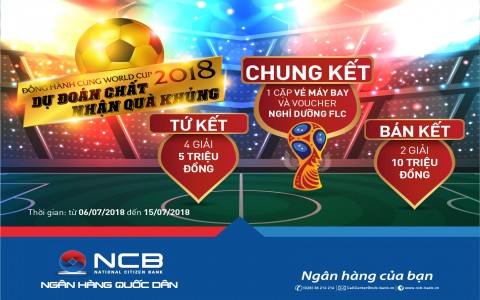 Dự đoán chất – Nhận quà khủng World Cup 2018 cùng Ngân hàng Quốc Dân