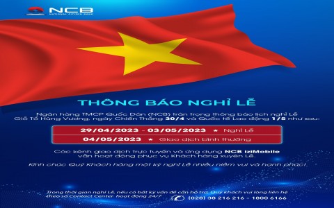 THÔNG BÁO NGHỈ LỄ